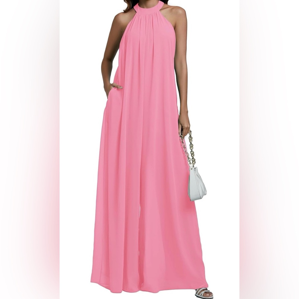 Elegant Pink Maxi Dress